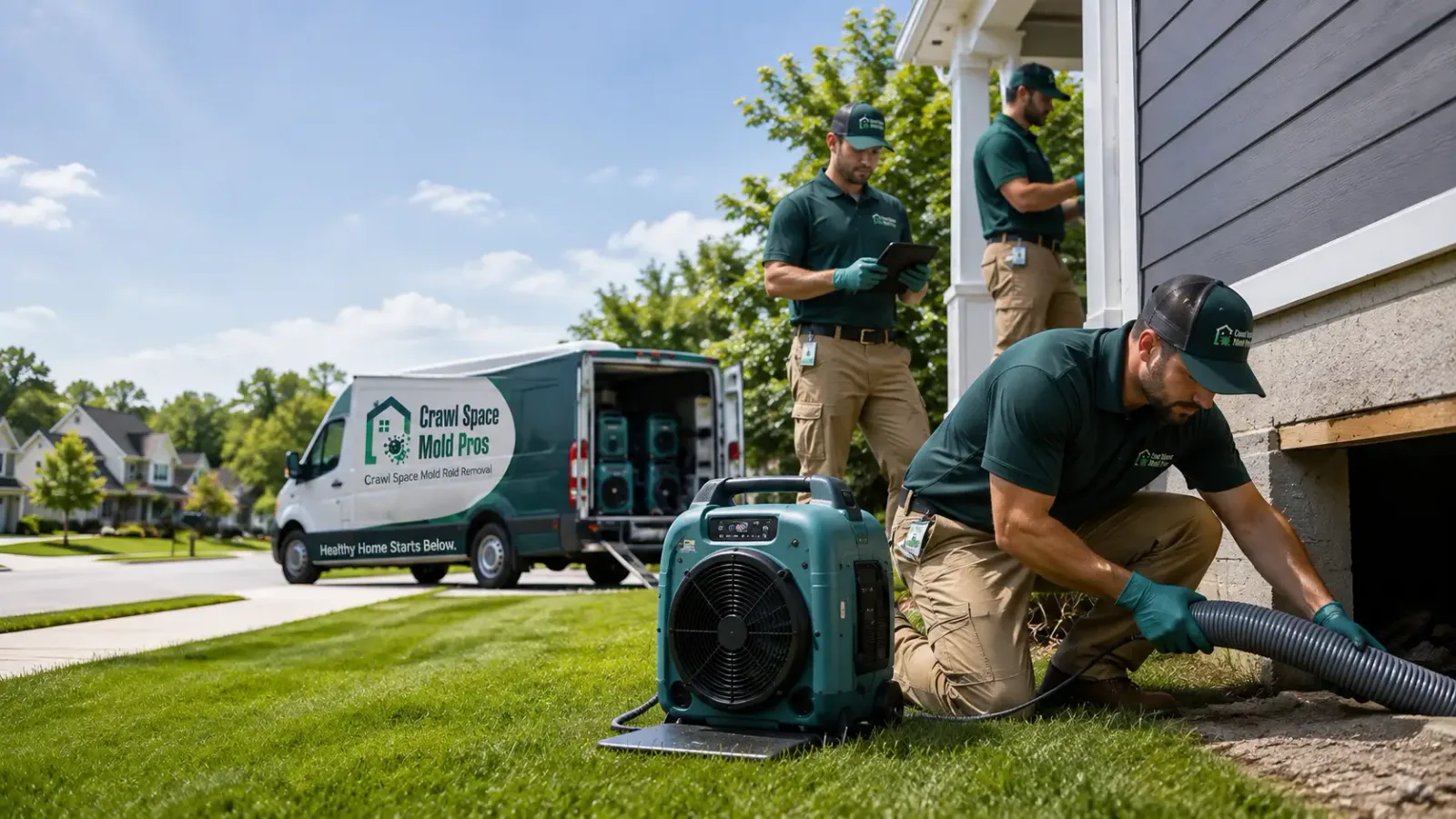 Crawl Space Mold Removal in Seaford, NY